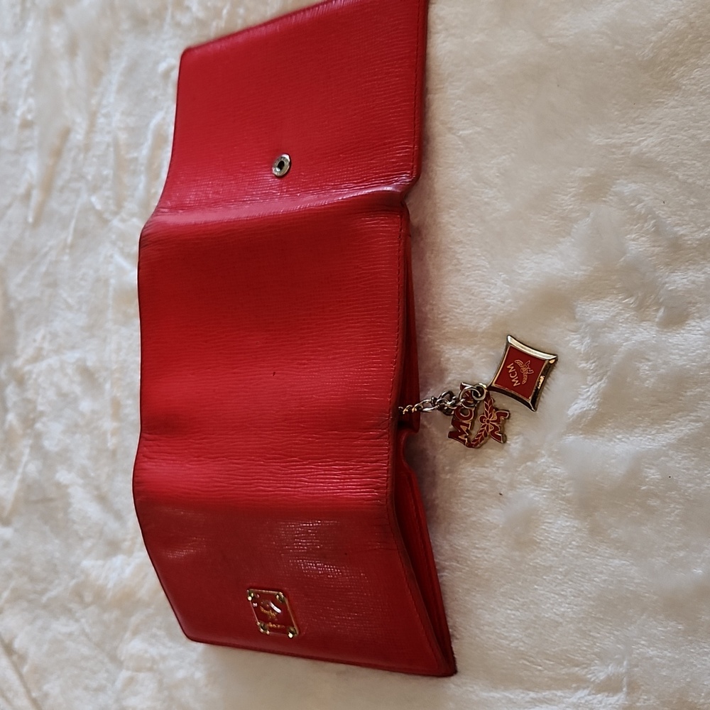 MCM Red Leather Wallet - Picture 3 of 10